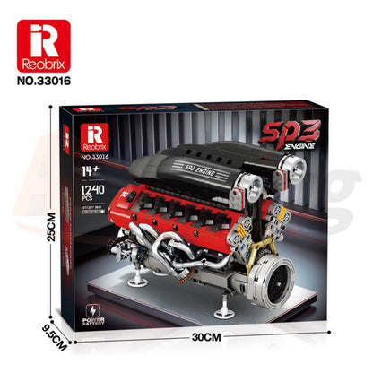 Reobrix 33016 The Ferrari SP3 Engine with Motor