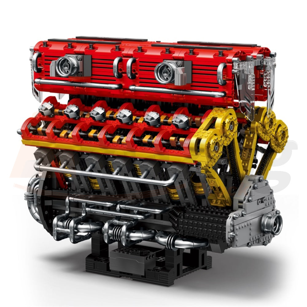 Reobrix 33017 The V12 Engine with Motor