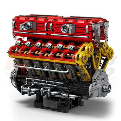 Reobrix 33017 The V12 Engine with Motor