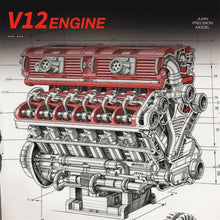 Reobrix ZZ33017 The V12 Engine with Motor