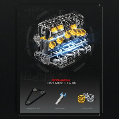 Reobrix ZZ33017 The V12 Engine with Motor