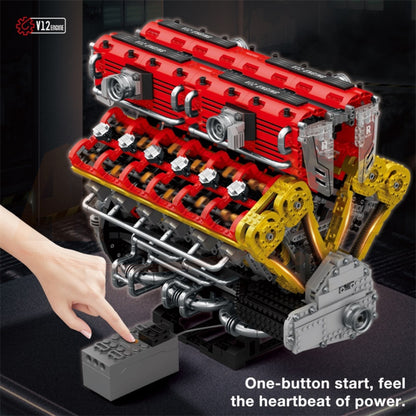 Reobrix 33017 The V12 Engine with Motor