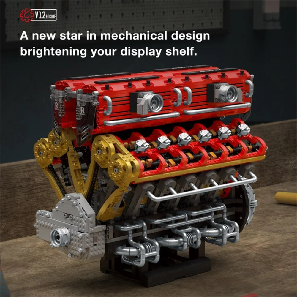 Reobrix ZZ33017 The V12 Engine with Motor