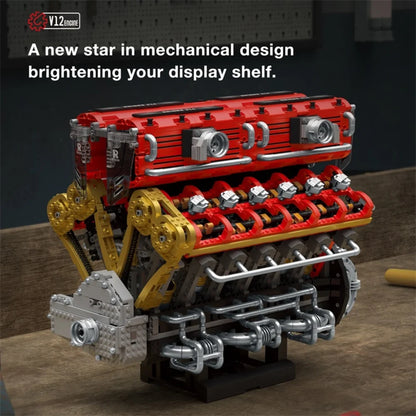 Reobrix ZZ33017 The V12 Engine with Motor