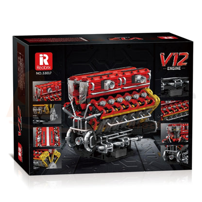 Reobrix 33017 The V12 Engine with Motor