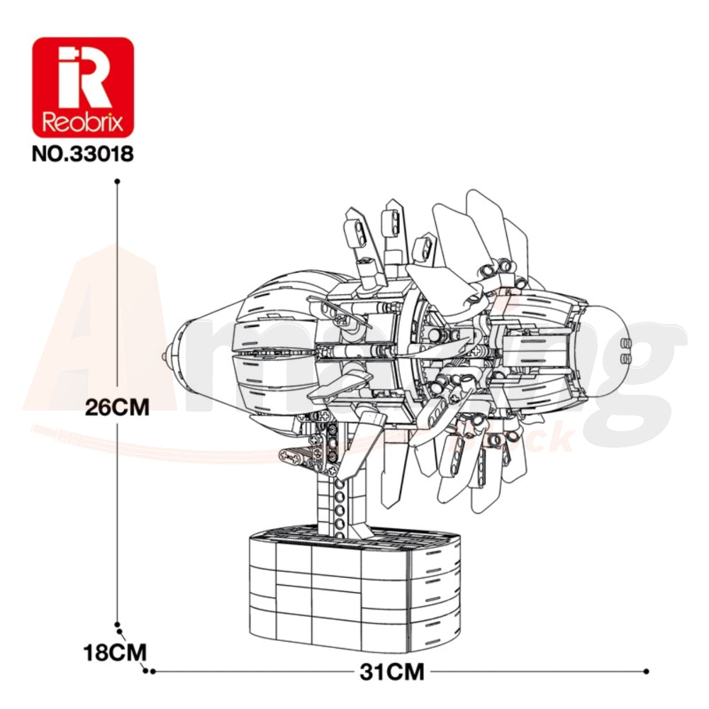 Reobrix 33018 The Aircraft Engine