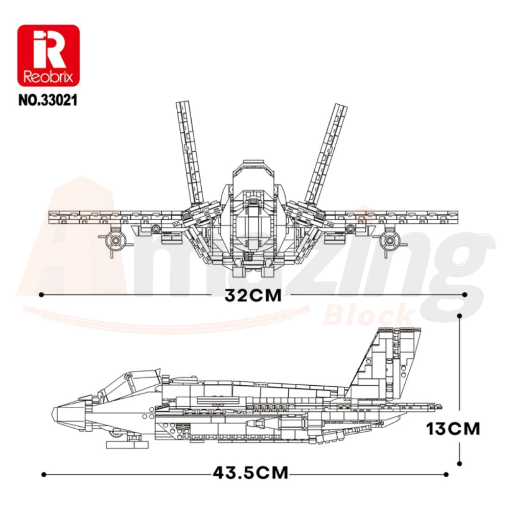 Reobrix 33021 The F-35B Fighter
