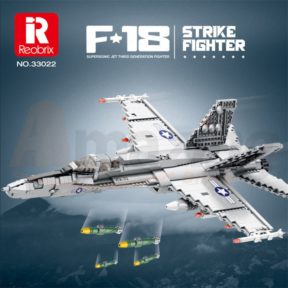 Reobrix 33022 The F-18 Fighter