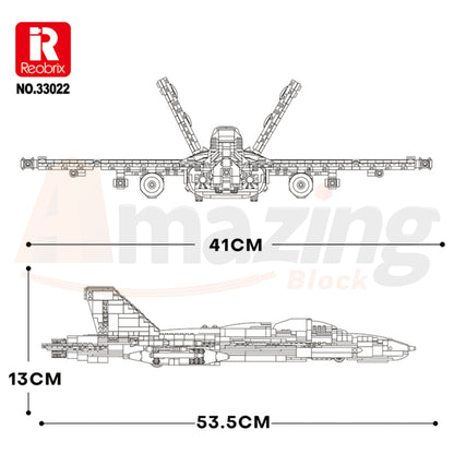 Reobrix 33022 The F-18 Fighter