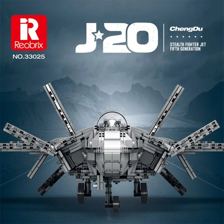 Reobrix ZZ33025 The J-20 Fighter