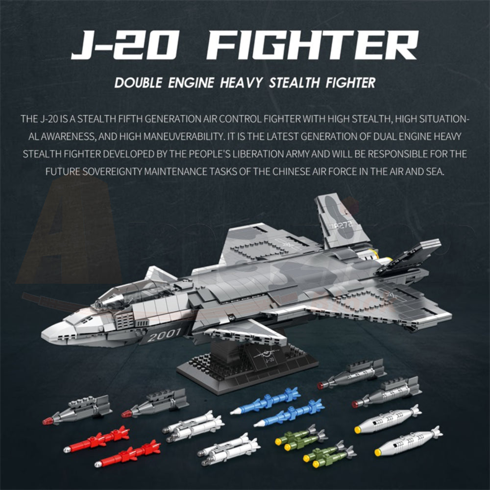 Reobrix 33025 The J-20 Fighter