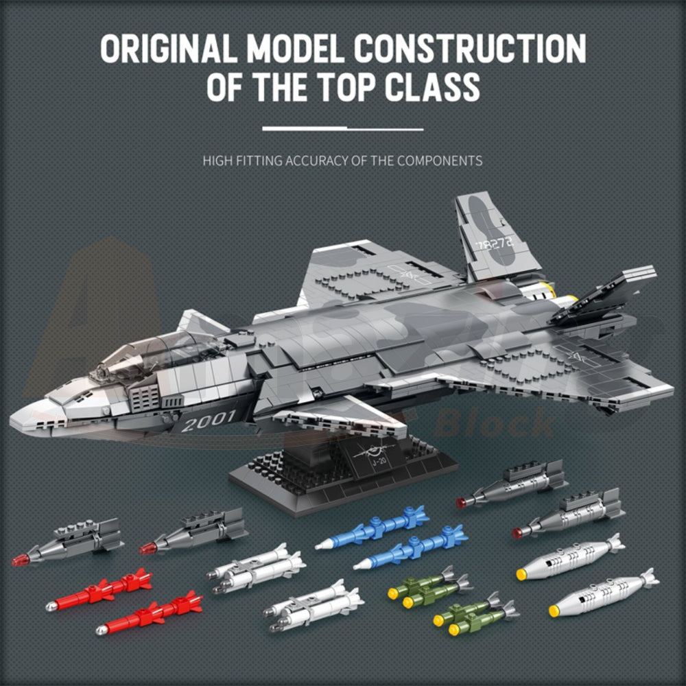 Reobrix 33025 The J-20 Fighter