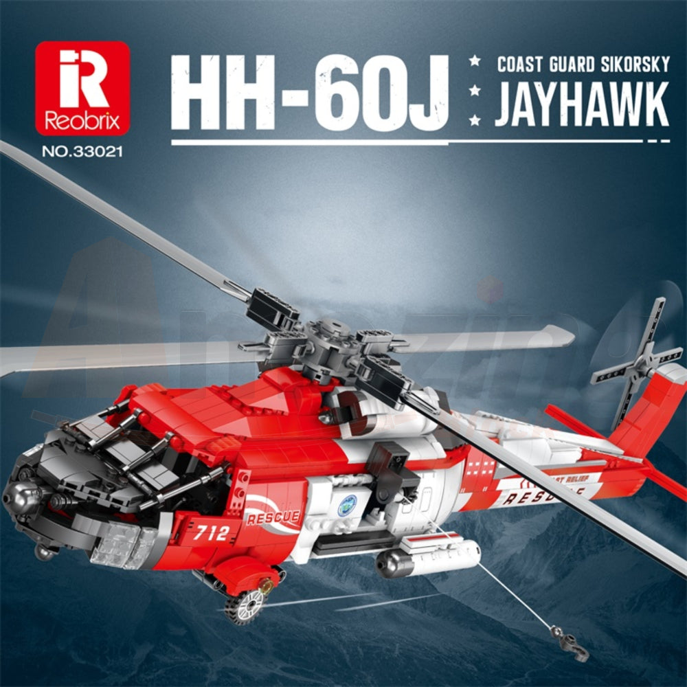 Reobrix 33026 The HH-60J Coast Guard Search-and-Rescue Helicopter