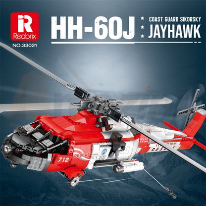 Reobrix 33026 The HH-60J Coast Guard Search-and-Rescue Helicopter