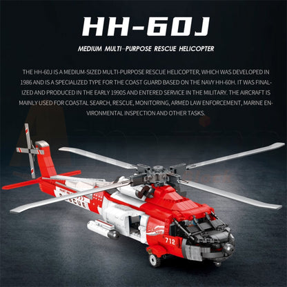 Reobrix 33026 The HH-60J Coast Guard Search-and-Rescue Helicopter