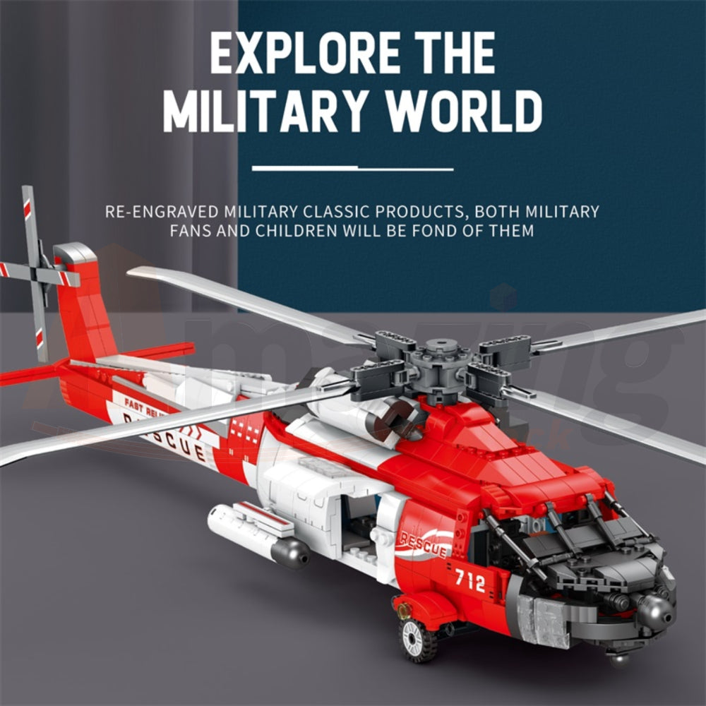 Reobrix 33026 The HH-60J Coast Guard Search-and-Rescue Helicopter