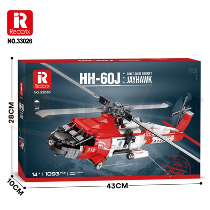 Reobrix 33026 The HH-60J Coast Guard Search-and-Rescue Helicopter
