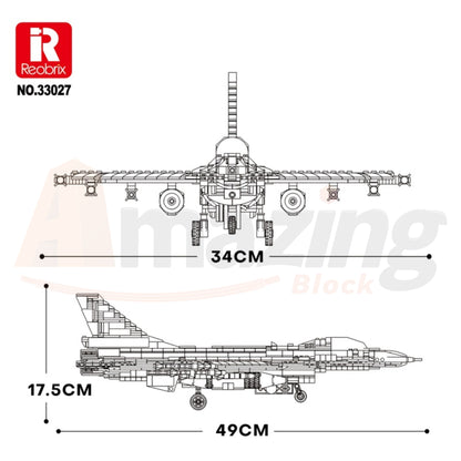 Reobrix 33027 The F-16 Fighter