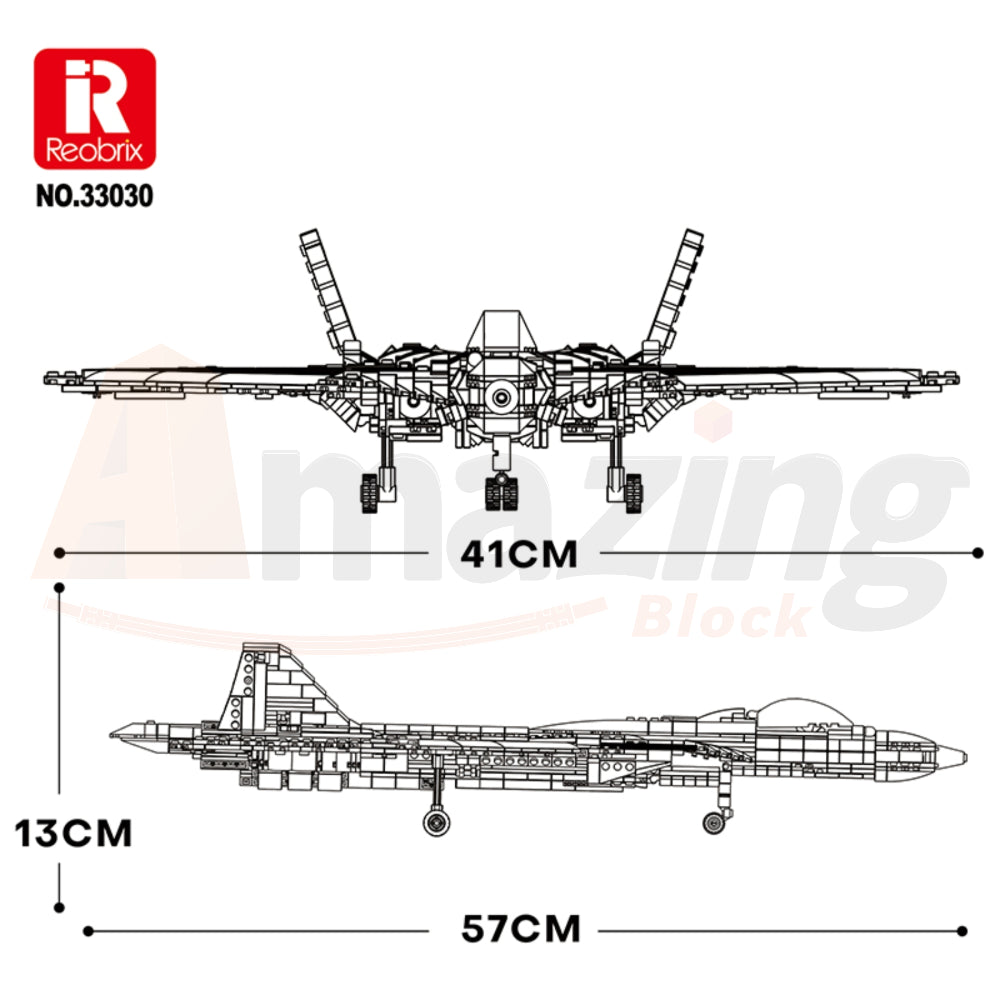 Reobrix 33030 The Sukhoi Su-57 Heavy Fighter