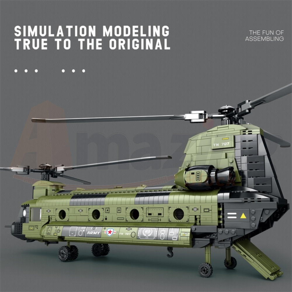 Reobrix 33031 The CH-47 Transport Helicopter Chinook without Minifigures