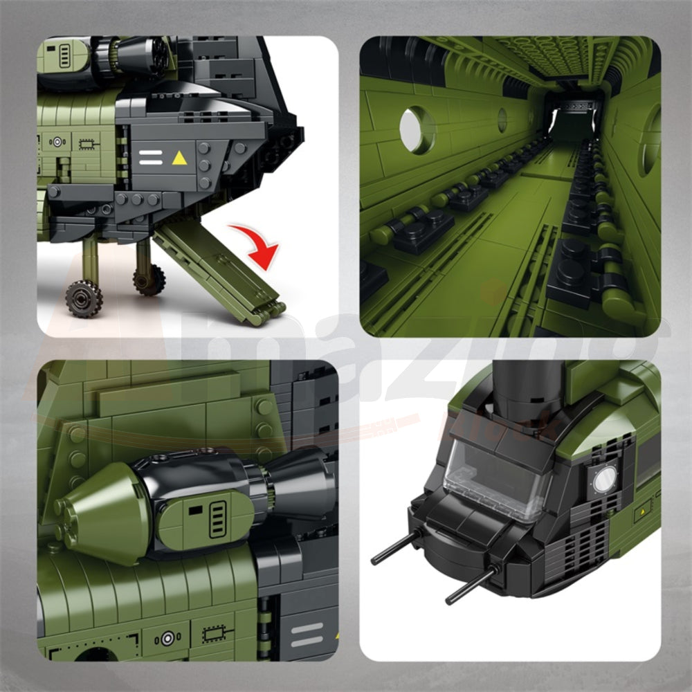 Reobrix 33031 The CH-47 Transport Helicopter Chinook without Minifigures