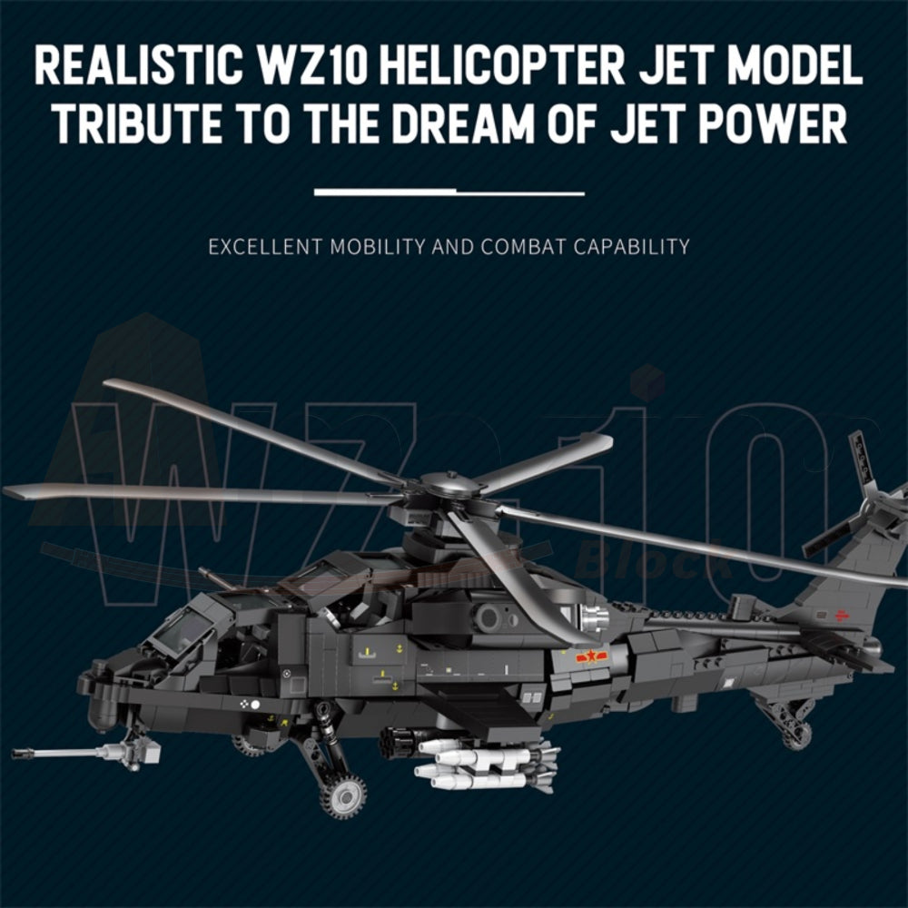 Reobrix 33033 The WZ-10 Helicopter