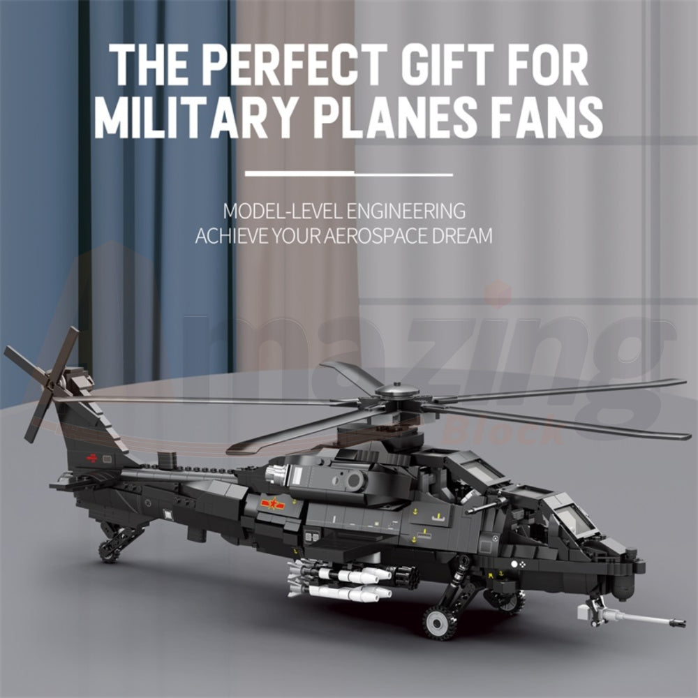 Reobrix 33033 The WZ-10 Helicopter