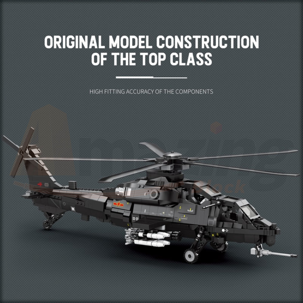 Reobrix 33033 The WZ-10 Helicopter