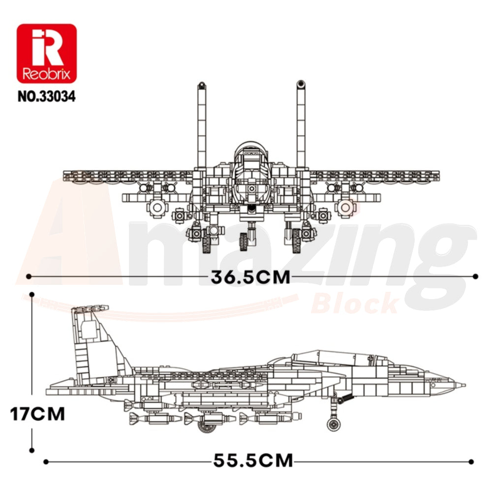 Reobrix 33034 The F-15E Fighter