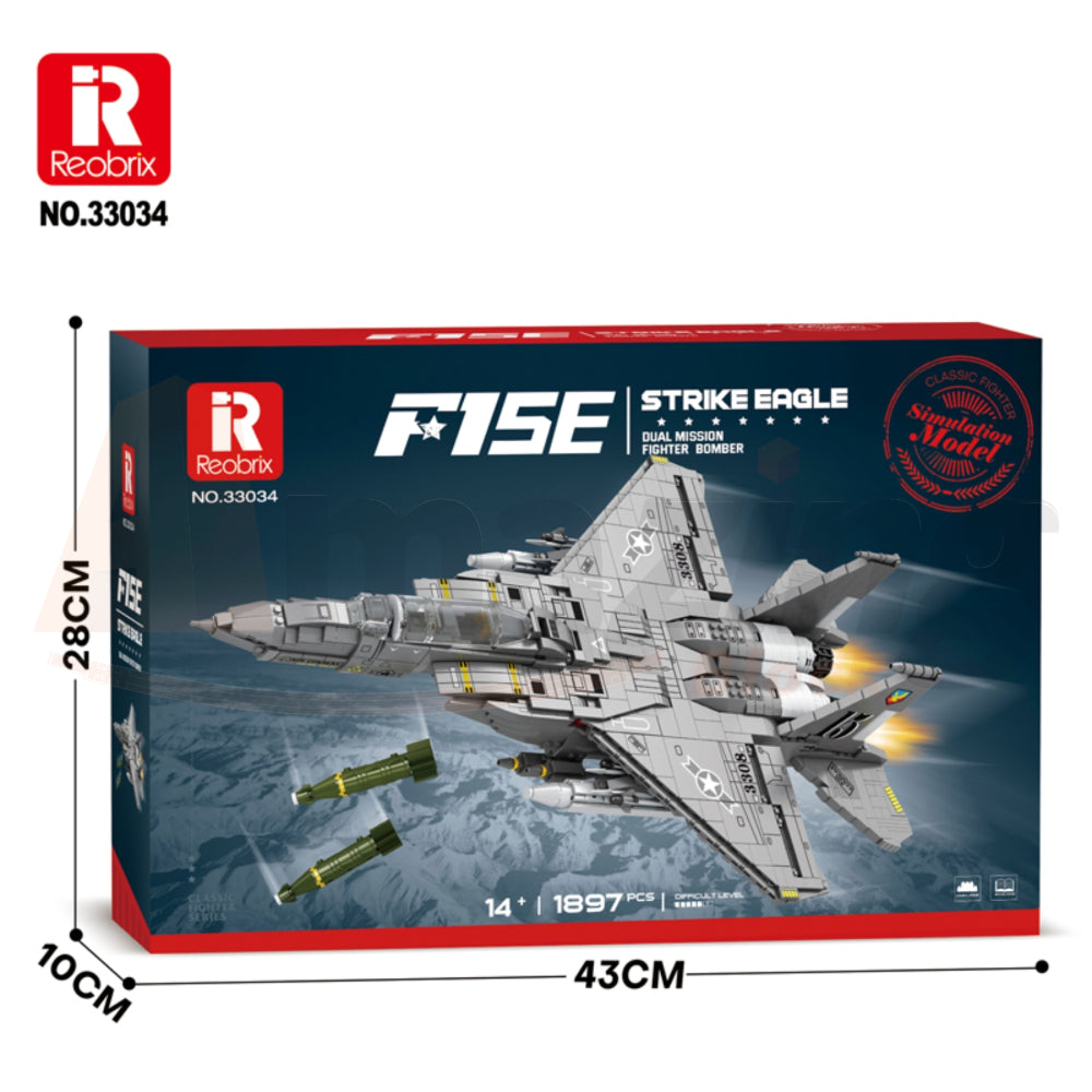Reobrix 33034 The F-15E Fighter