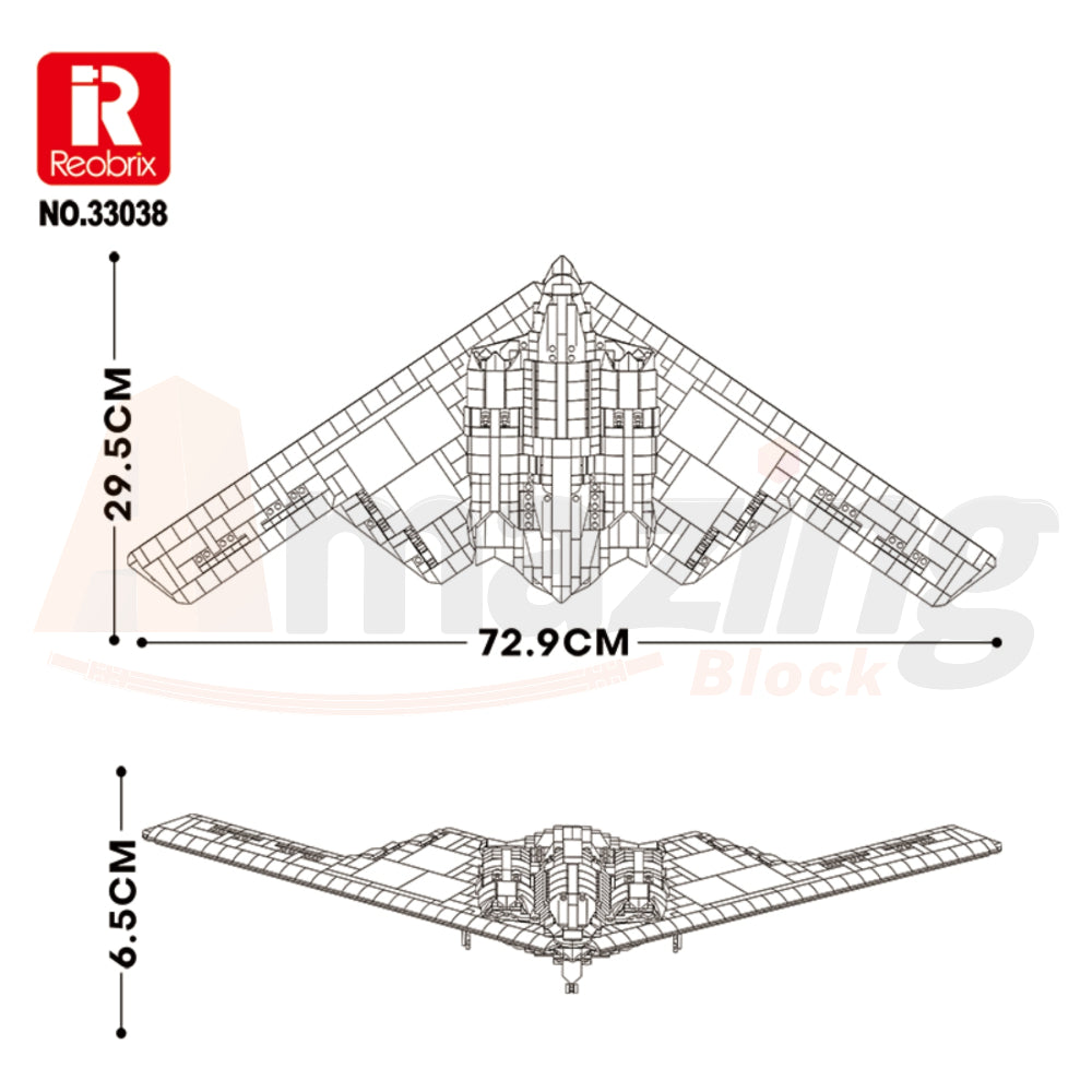 Reobrix 33038 The B-2 Bomber