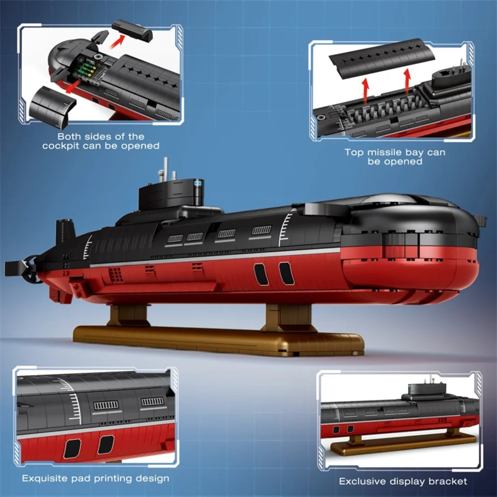 Reobrix ZZ33048 The Project 941 Typhoon-Class Submarine