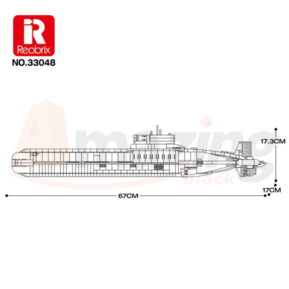 Reobrix 33048 The Project 941 Typhoon-Class Submarine