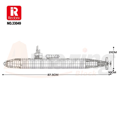 Reobrix 33049 Los Angeles-class SSN 1:125