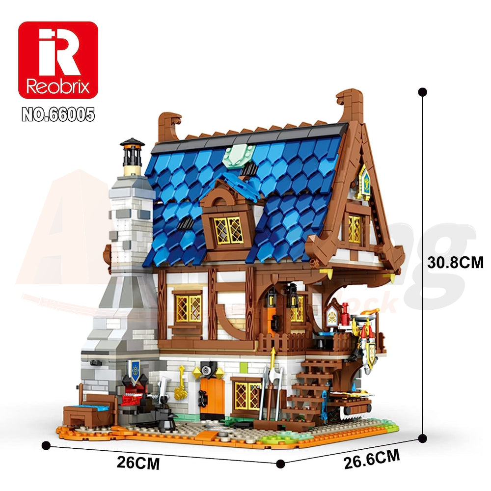 Reobrix 66005 The Medieval Blacksmith Shop