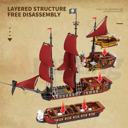 Reobrix 66010 The Pirate Revenge-Model Ship