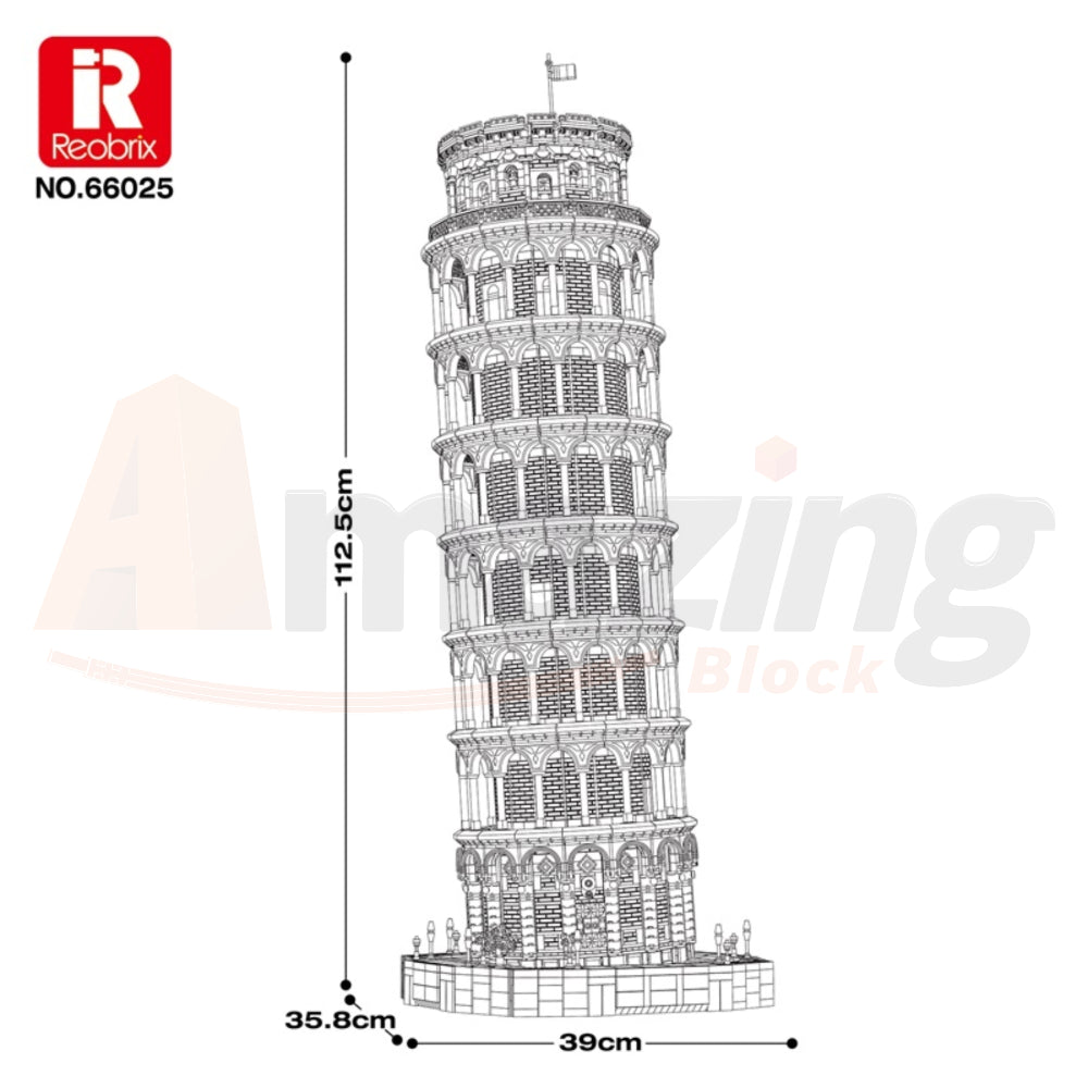 Reobrix 66025 The Leaning Tower of Pisa