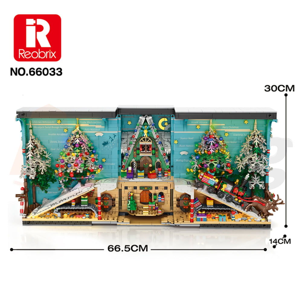 Reobrix 66033 The Christmas Bookend