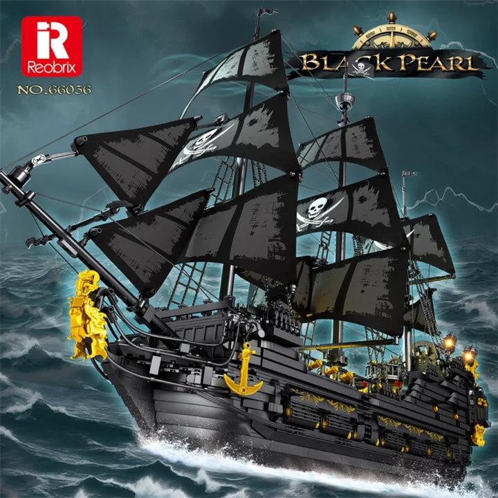 Reobrix ZZ66036 The Black Pearl Pirate Ship