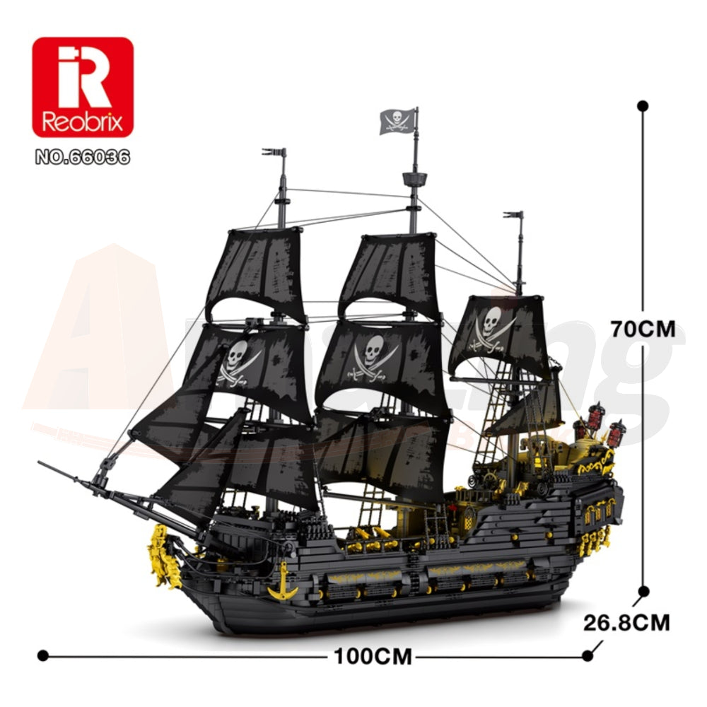 Reobrix 66036 The Black Pearl Pirate Ship
