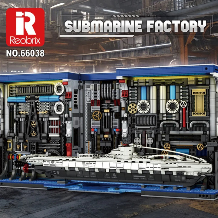 Reobrix ZZ66038 The U-Boat Factory Themed Bookends