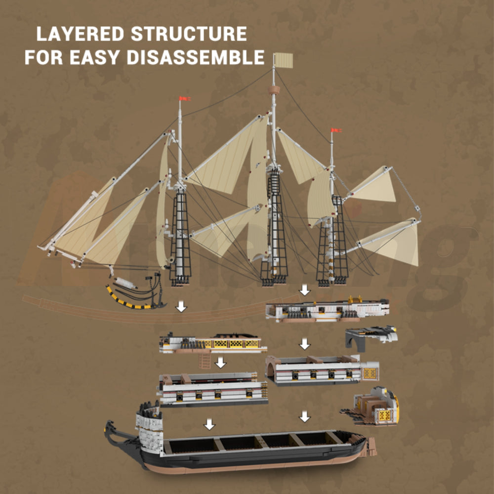 Reobrix 66048 The Endeavour Sailing Ship