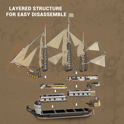 Reobrix 66048 The Endeavour Sailing Ship