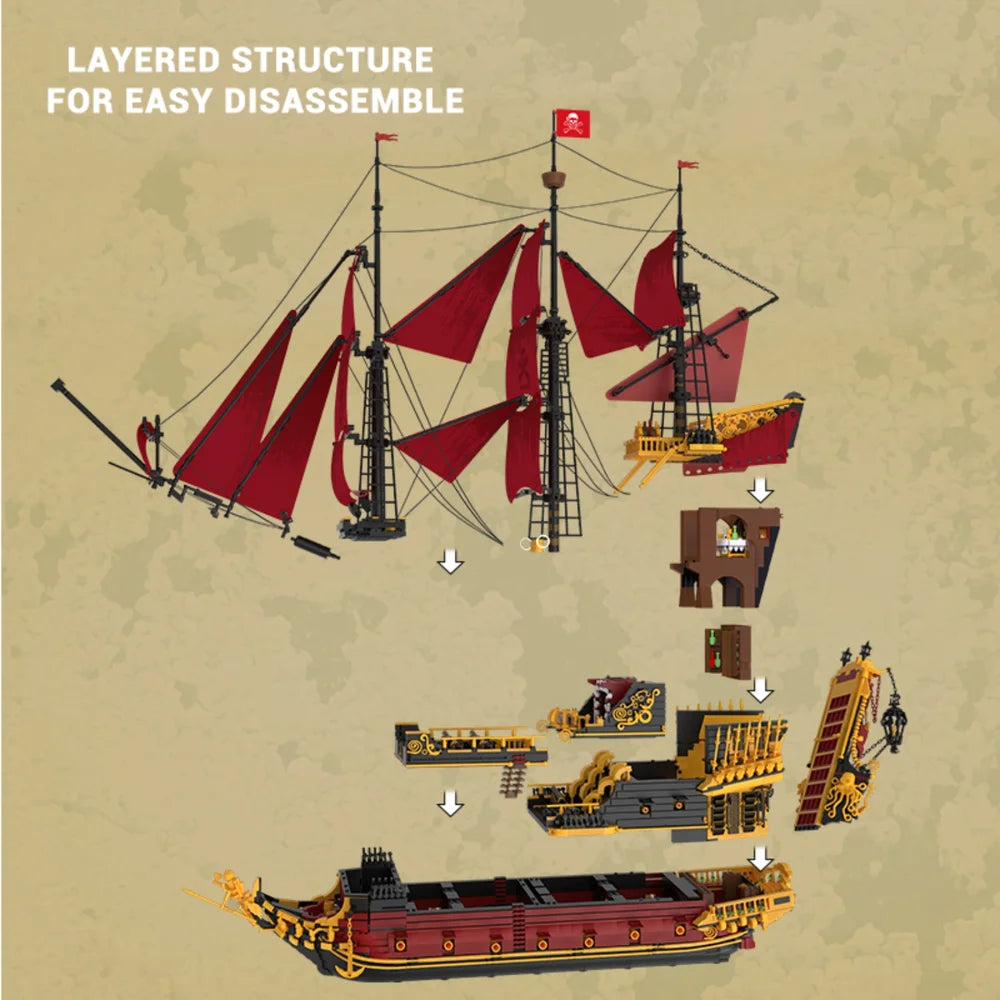 Reobrix ZZ66049 The Revenge Sailing Ship
