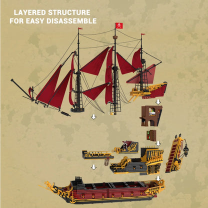 Reobrix ZZ66049 The Revenge Sailing Ship