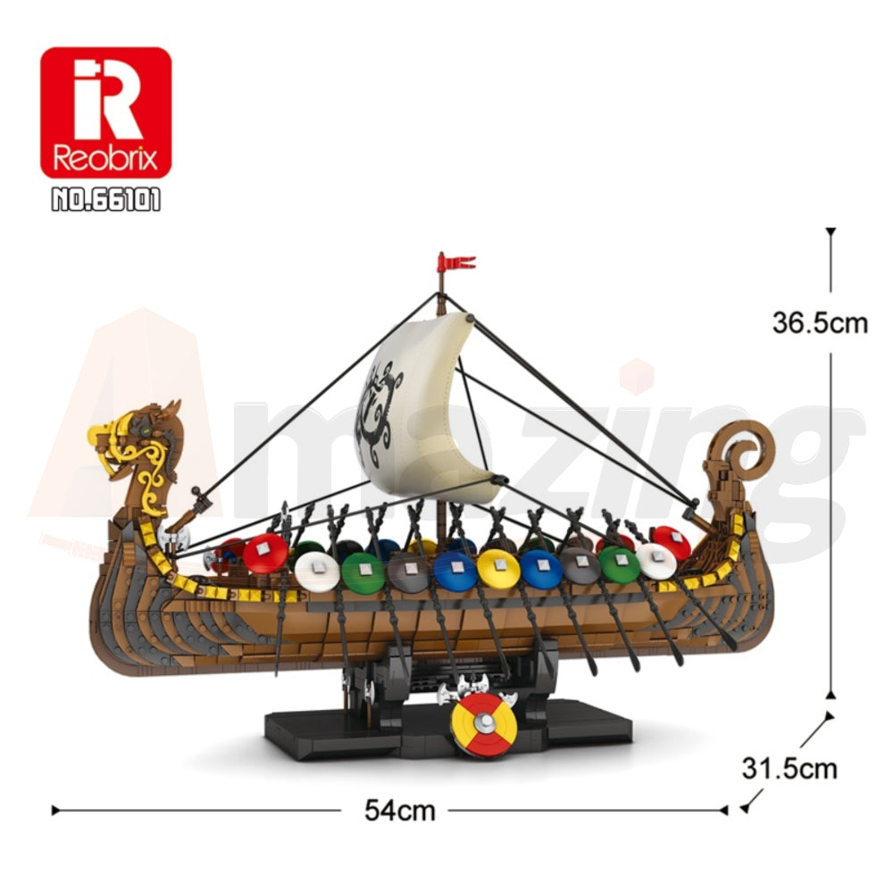 Reobrix 66101 The Viking Warship