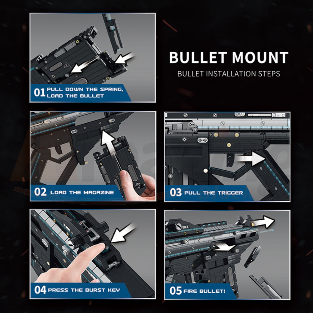 Reobrix 77007 The Ejection Burst Gun：Burst Submachine Gun