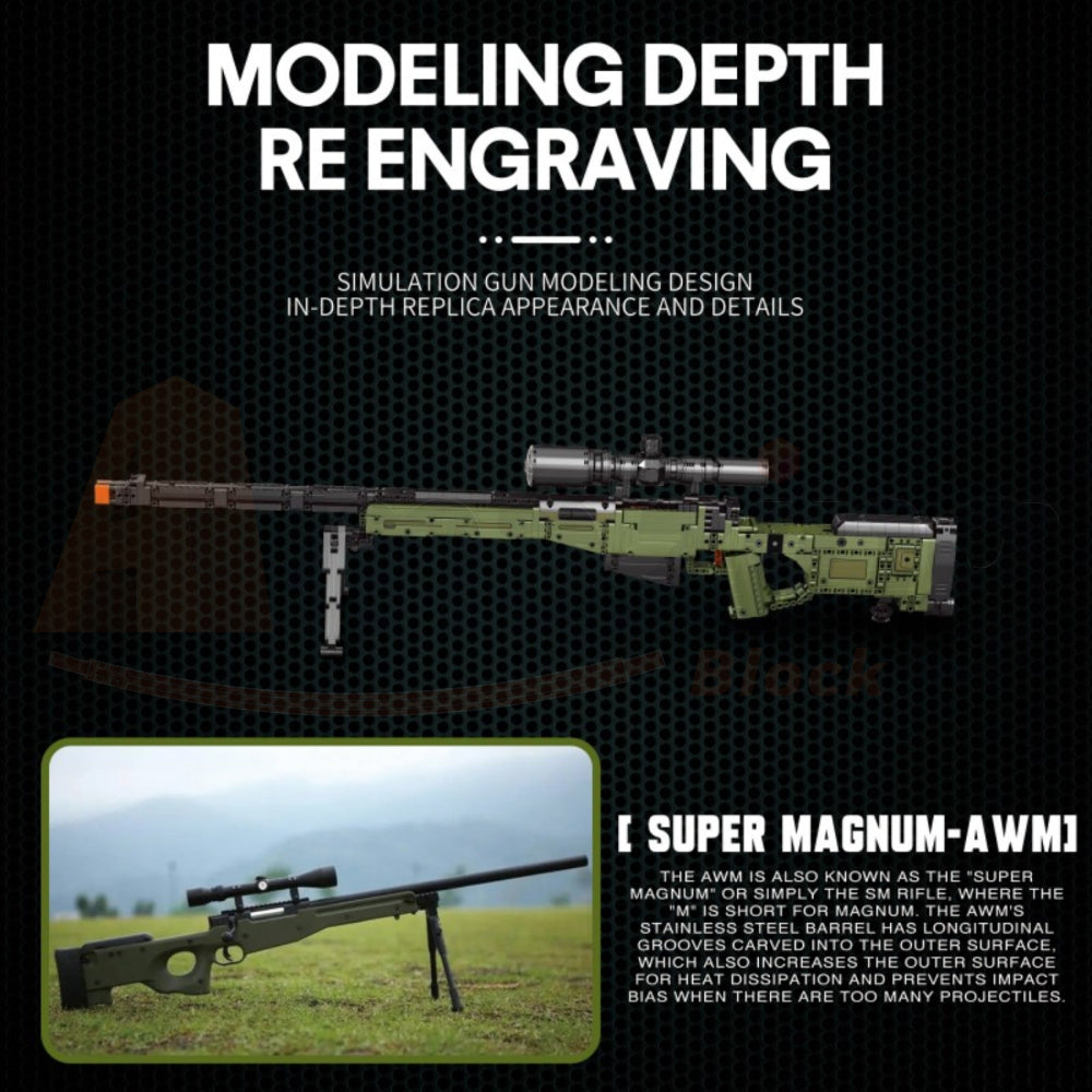 Reobrix 77026 The AWM Sniper Rifle