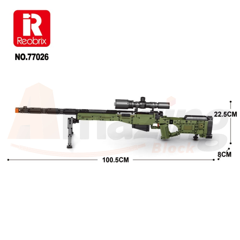 Reobrix 77026 The AWM Sniper Rifle