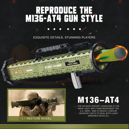 Reobrix 77027 The AT-4 M136 Antitank Grenade Launcher